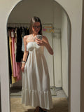 Vestido branco fluído